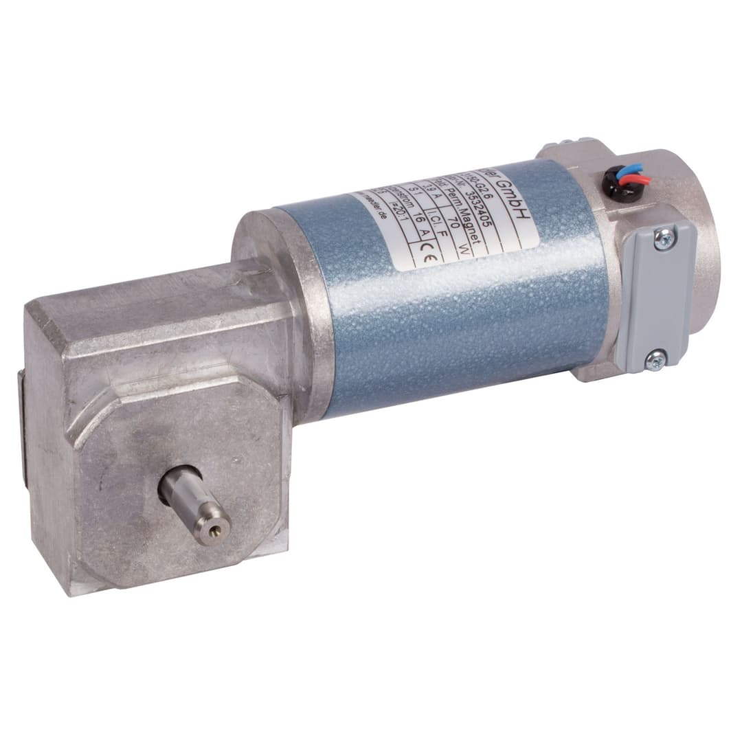 Small geared motor SE with DC motor 24V size 3 n2=200 rpm i=20:1