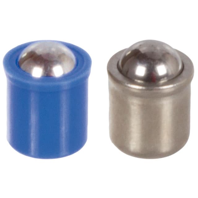Spring plunger d1=3mm type GP smooth with collar plunger POM ball stainless steel