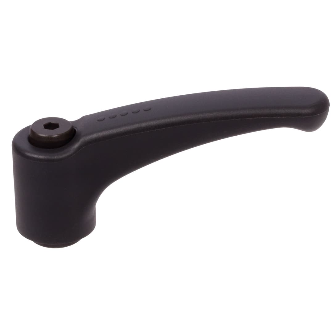 Adjustable clamping lever 355 version N with internal thread M10 lever length L1 = 95mm ployamide black-grey