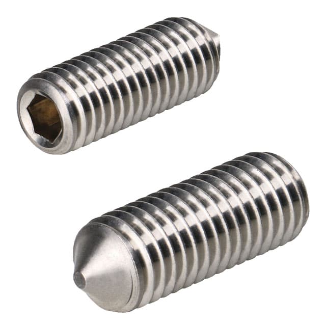 Hexagon socket set screw with cone point ISO 4027 (ex DIN 914) stainless steel A2 M12 x 20mm