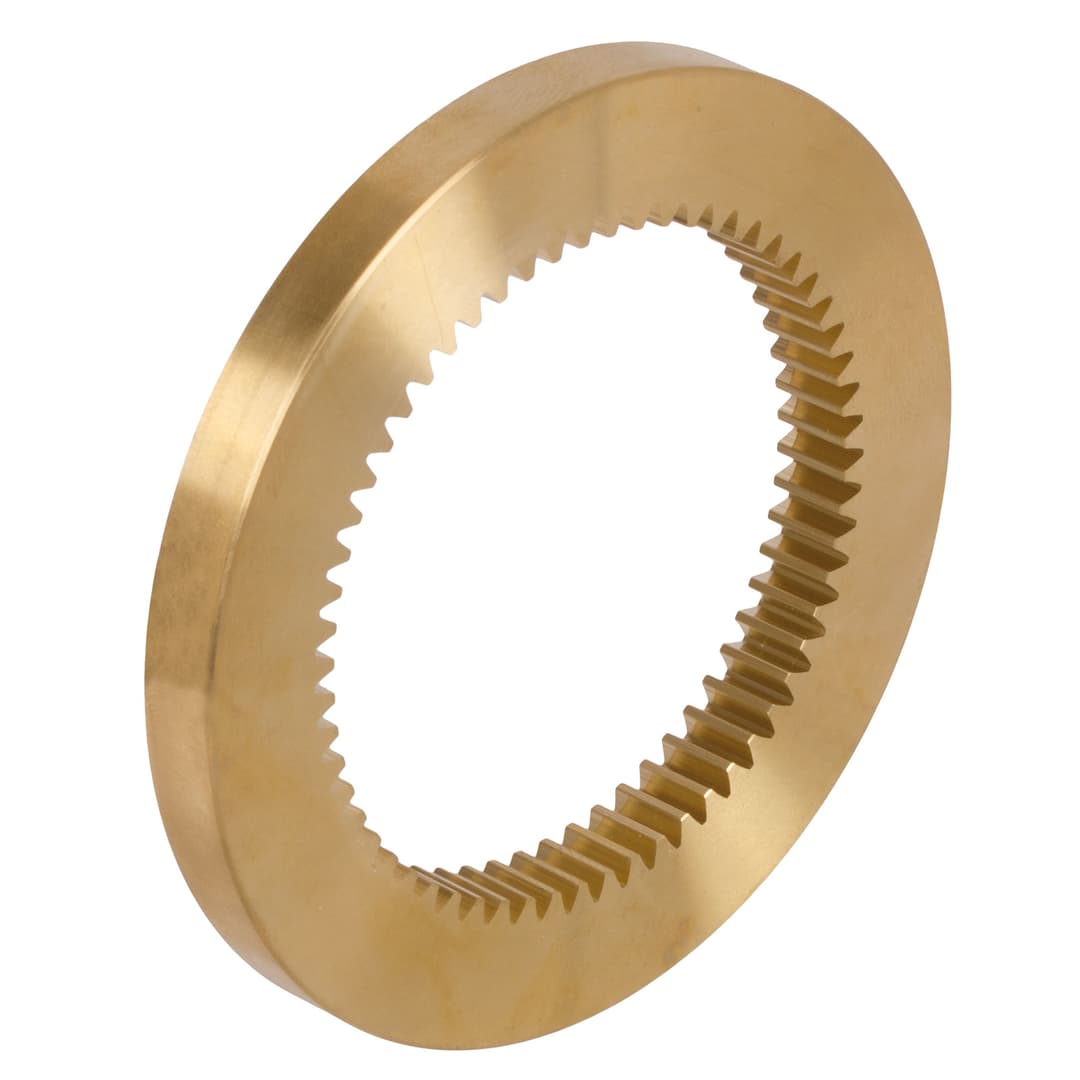 Internal gear made of brass Ms58 module 1 48 teeth tooth width 8mm outside diameter 75mm