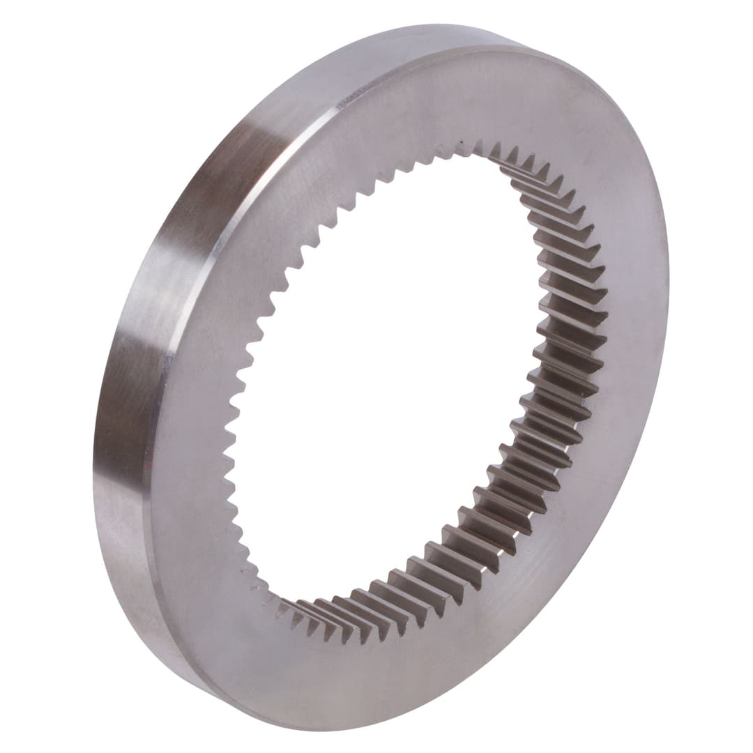 Internal gear made of steel C45 module 1 70 teeth tooth width 10mm outside diameter 95mm