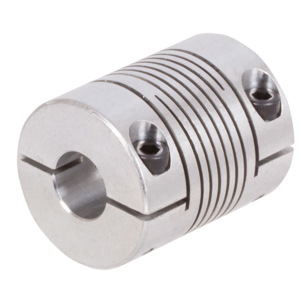 Beam coupling KA made from aluminium max. torque 4.0 Nm overall length 31.75mm outer diameter 25.40mm both sides bore 6mm