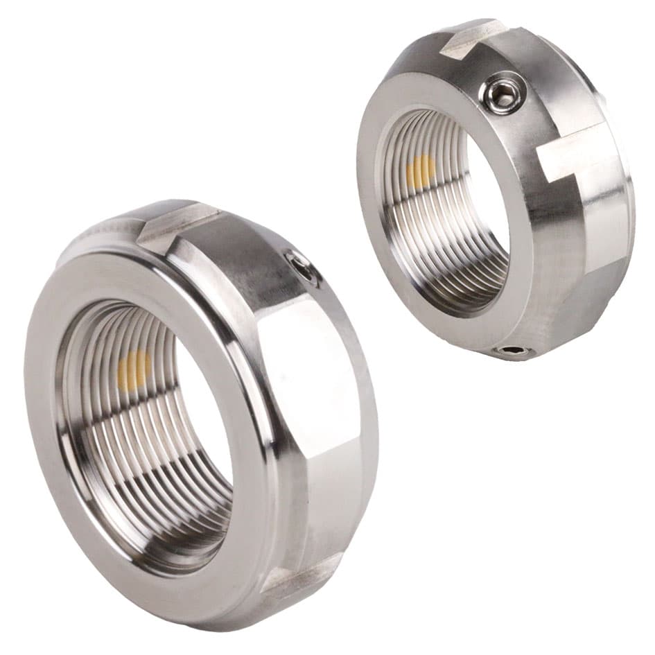 Locknut KMT-R 1 material 1.4301 M12x1
