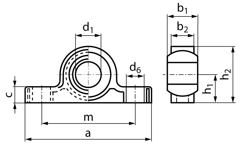 Pillow block bearing igus igubal KSTM-05 bore 5mm