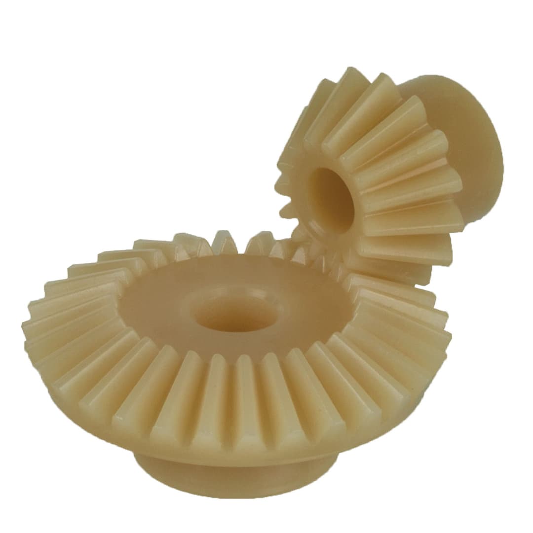 Bevel gear made of polyketone die-cast module 1.5 30 teeth i=2:1 bore 10mm
