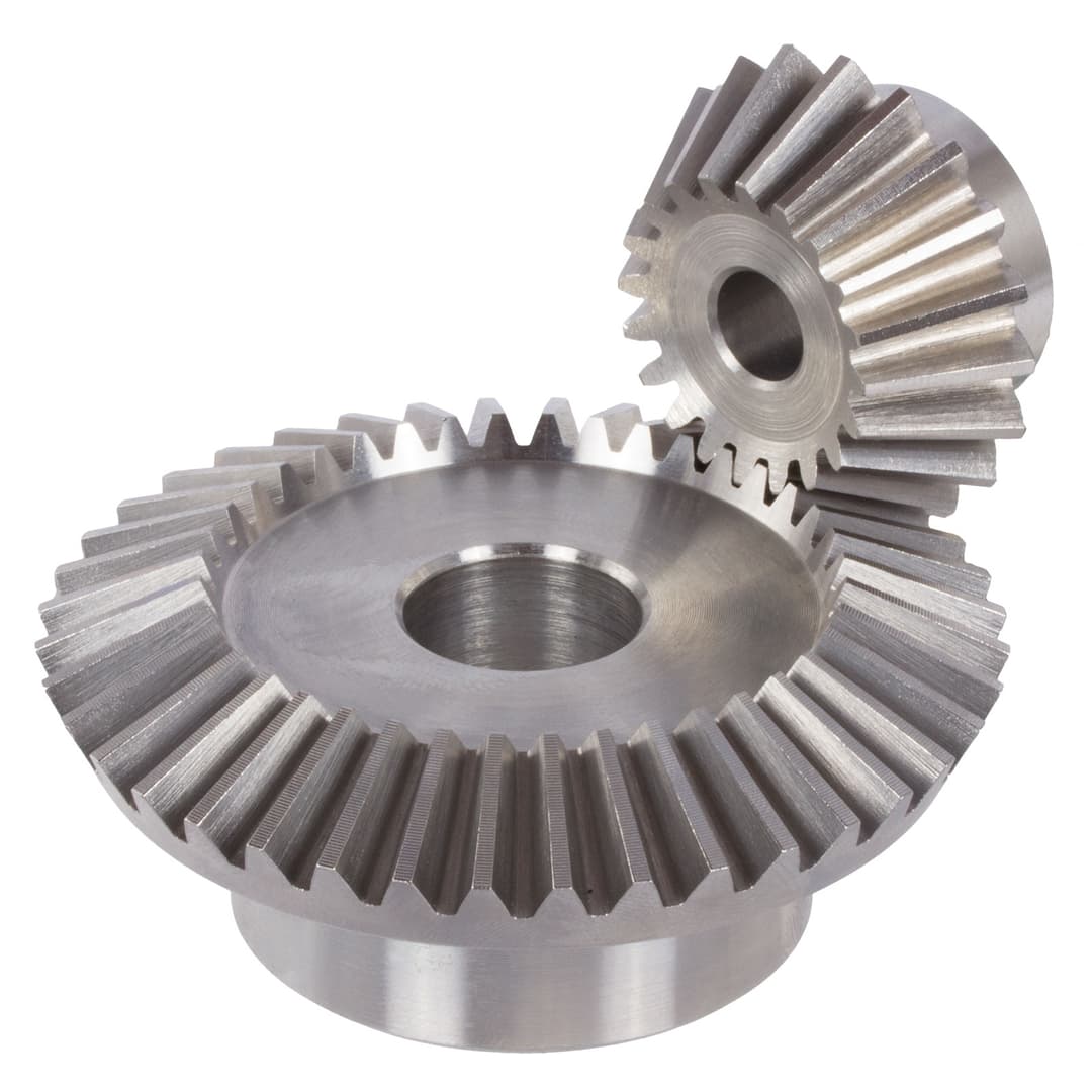 Bevel gear made of steel module 0.5 40 teeth i=2:1 milled