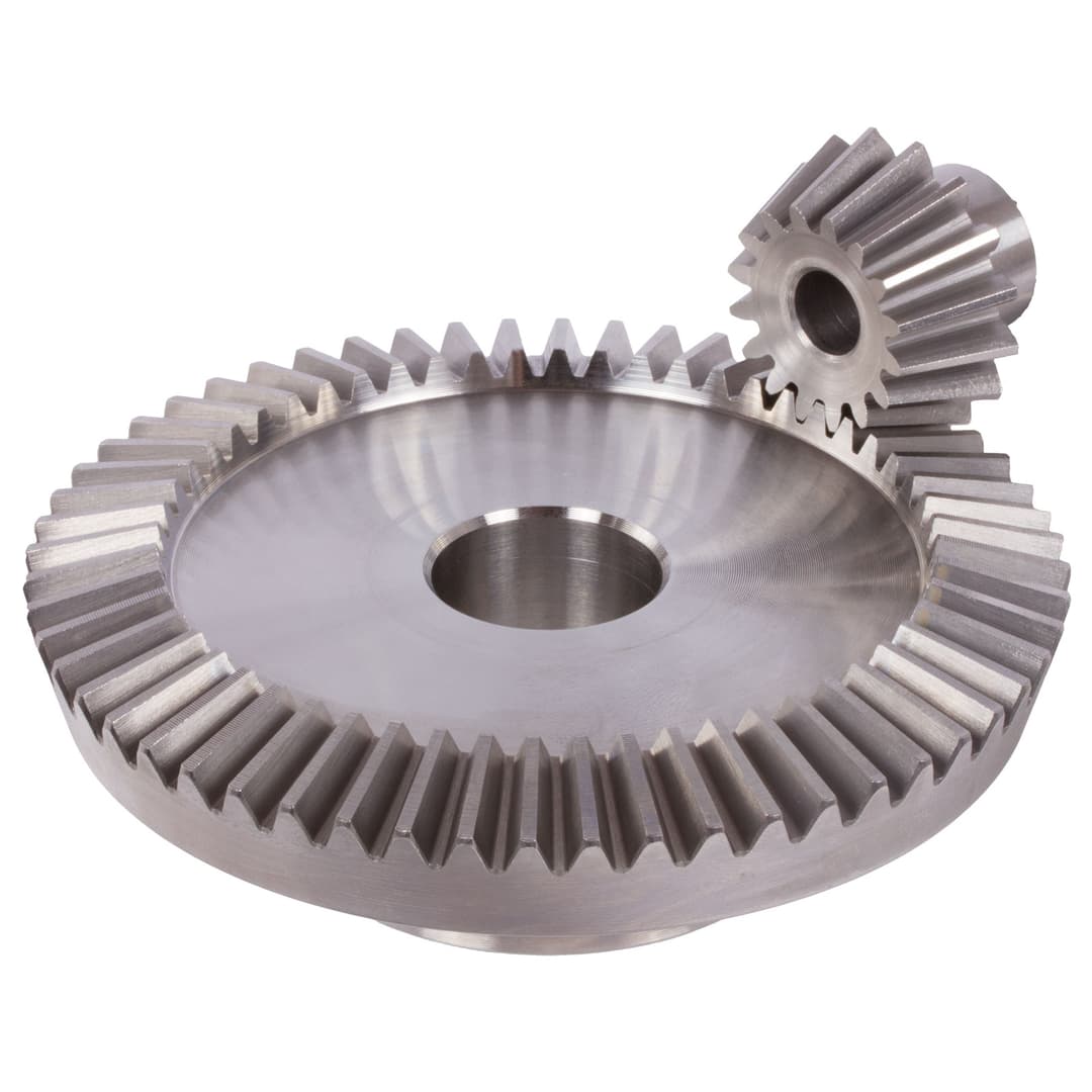 Bevel gear made of steel module 6 45 teeth i=3:1