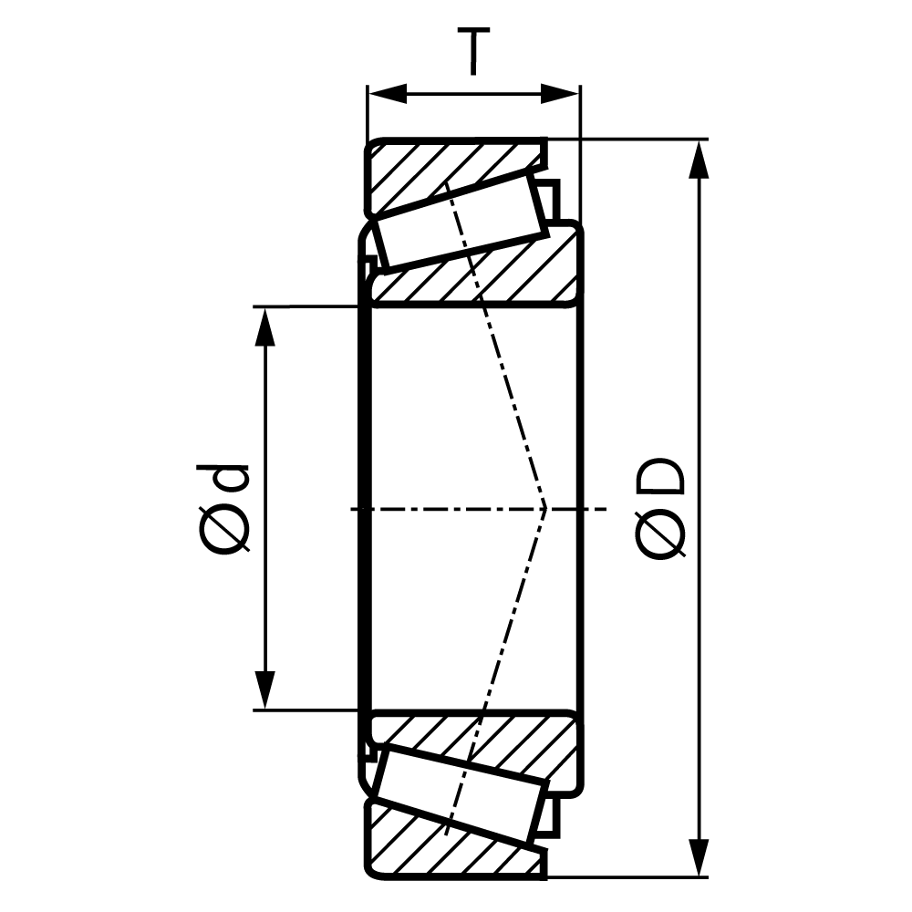 MAEDLER tapered roller bearing 32006X inner-ø 30mm outer-ø 55mm height 17mm
