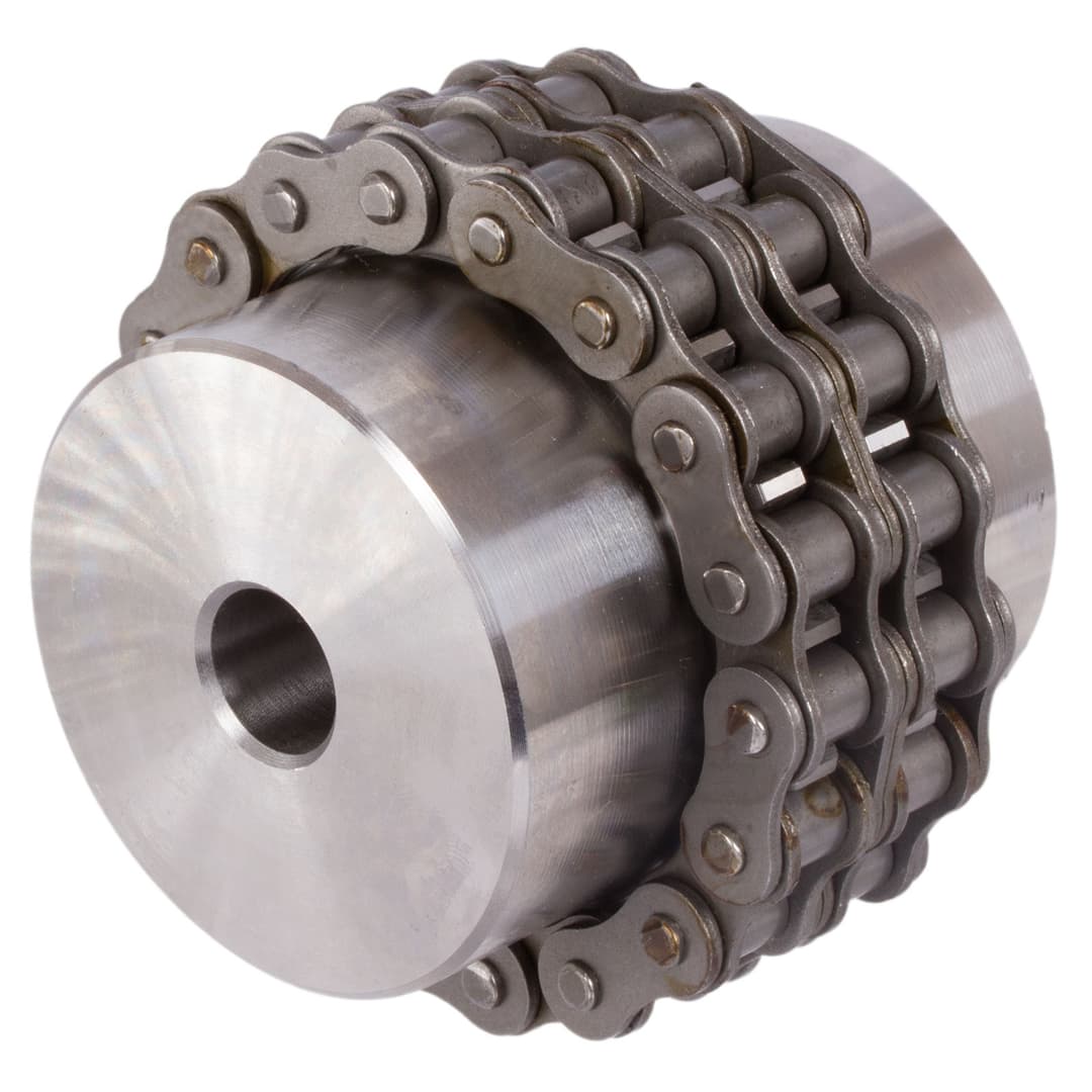 Chain coupling pitch 3/8×7/32″ 18 teeth nominal torque 95Nm