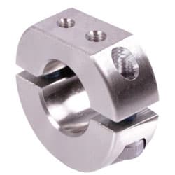 Clamp collar double-split stainless steel 1.4305 bore 40mm with bolts DIN 912 A2-70 type GR