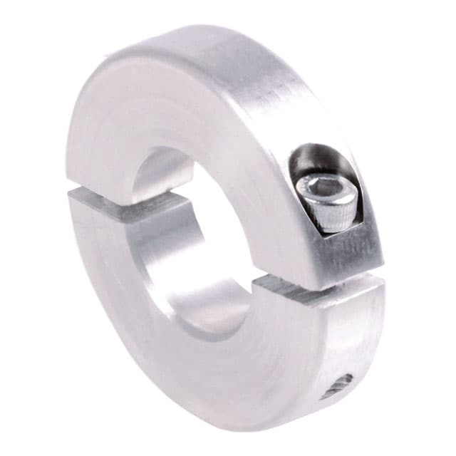 Clamp collar double-split aluminium bore 10mm with bolts DIN 912 A2-70 type S
