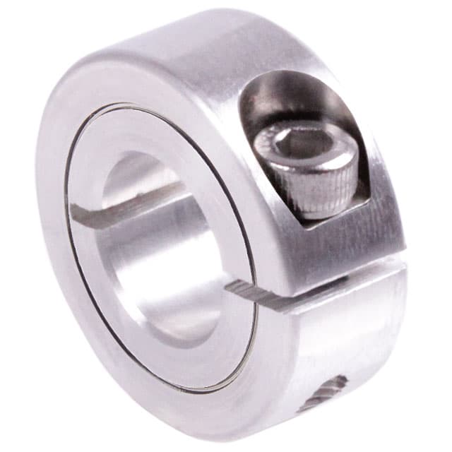 Clamp collar single-split aluminium bore 0.875 inch = 22.225mm with bolt DIN 912 A2-70