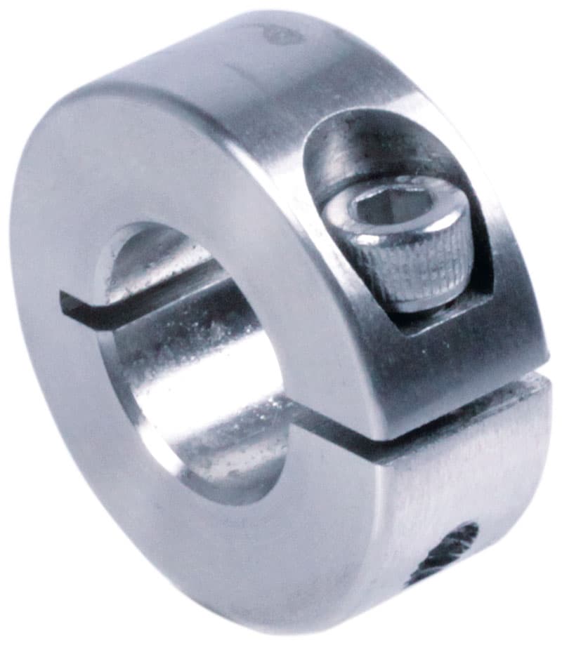 Clamp collar single-split steel C45 zinc-plated bore 19mm with screw DIN 912 12.9