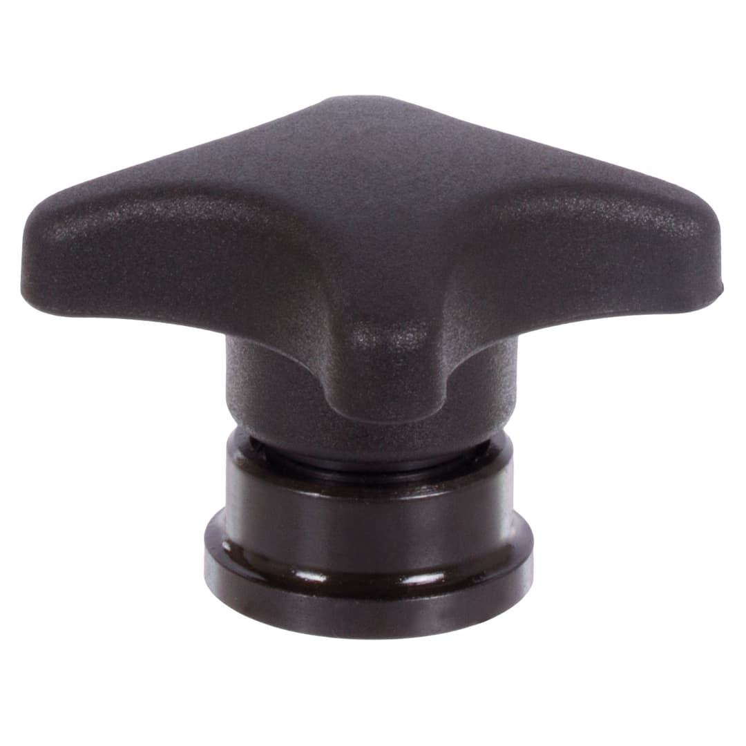 Star knob with axial bearing made from thermoplastic diameter 63