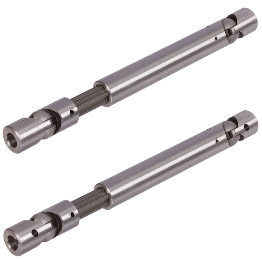Slip shaft LW with ball joints bore 20H7 with keyway DIN 6885-1 on both sides outer diameter 40mm steel