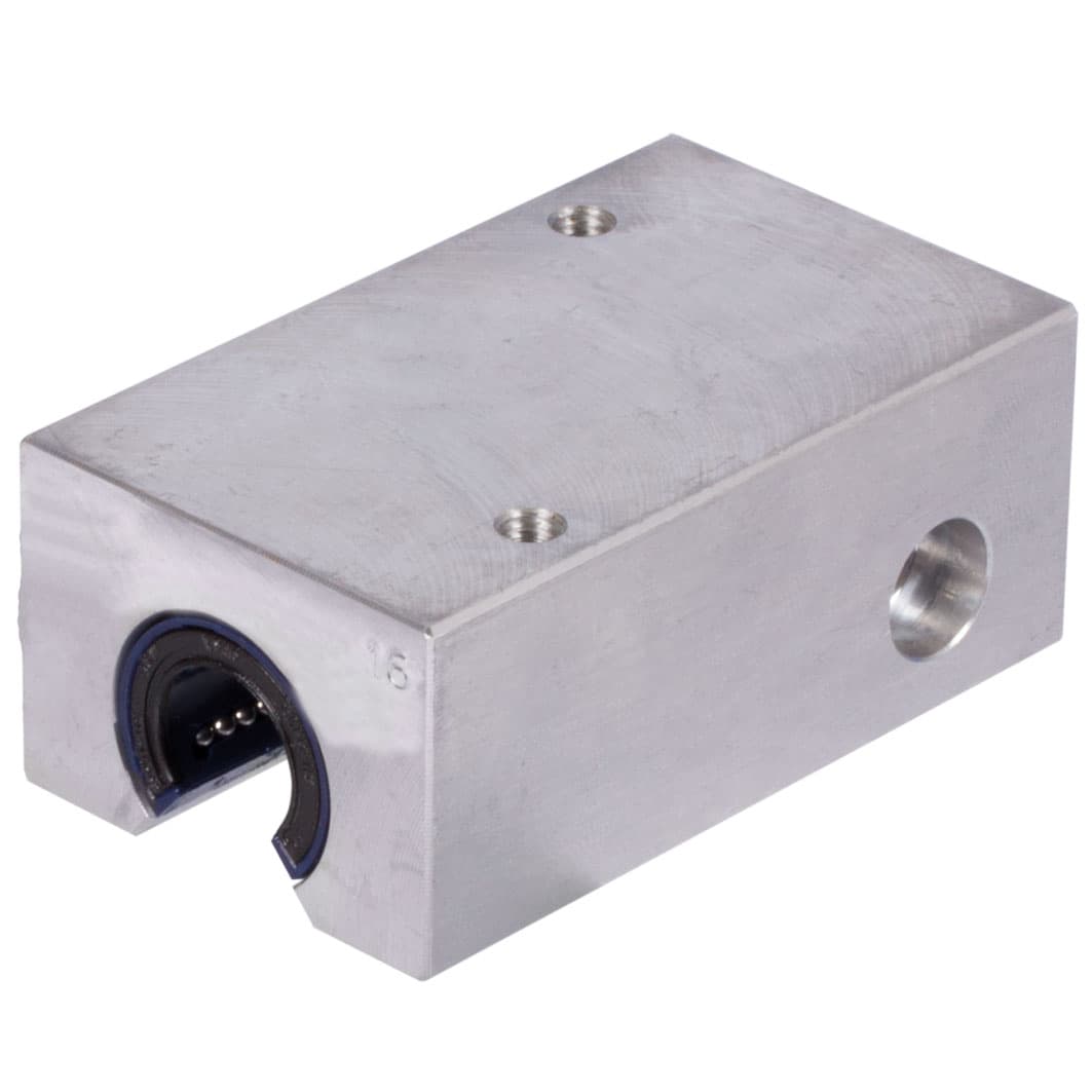 Open Tandem linear-bearing unit KGT-3-O ISO series 3 premium with linear ball bearings with angular compensation with double rubber seal for shaft Ø 40mm