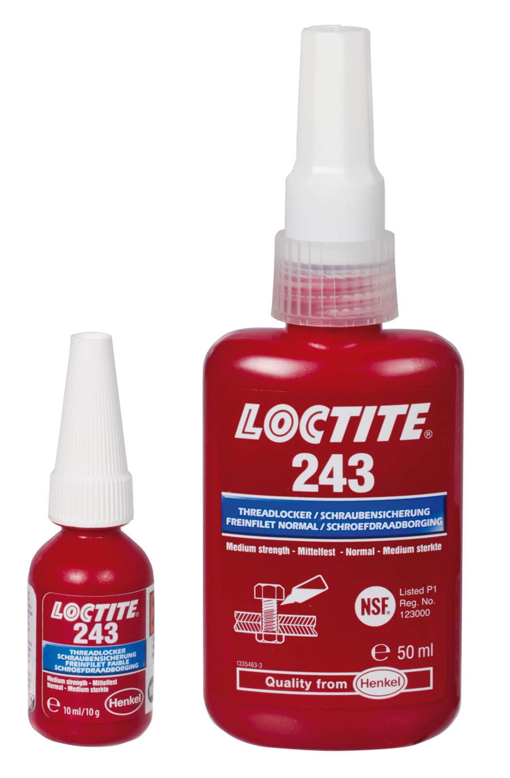 Loctite 243 Medium strength thread locking content 50 ml (Actual safety data sheet on the internet in the section Downloads)