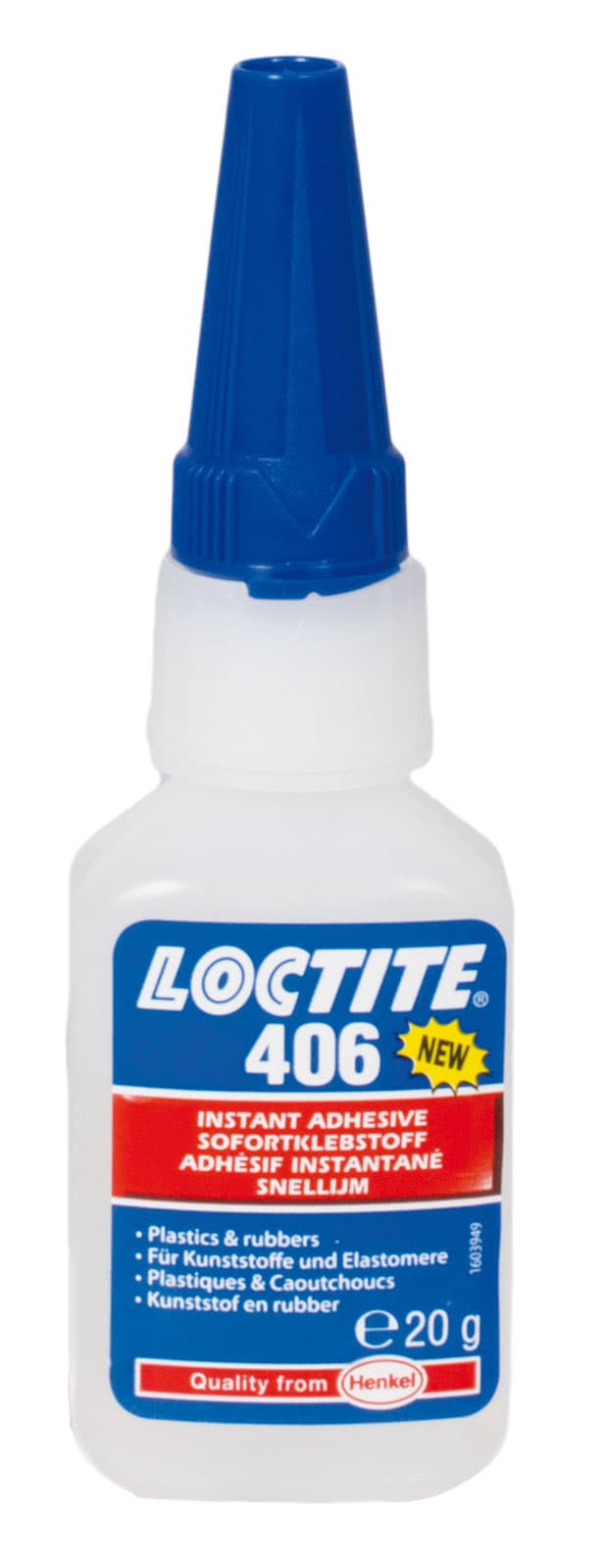 Loctite 406 instant adhesive for plastic and rubber content 20 g (Actual safety data sheet on the internet in the section Downloads)