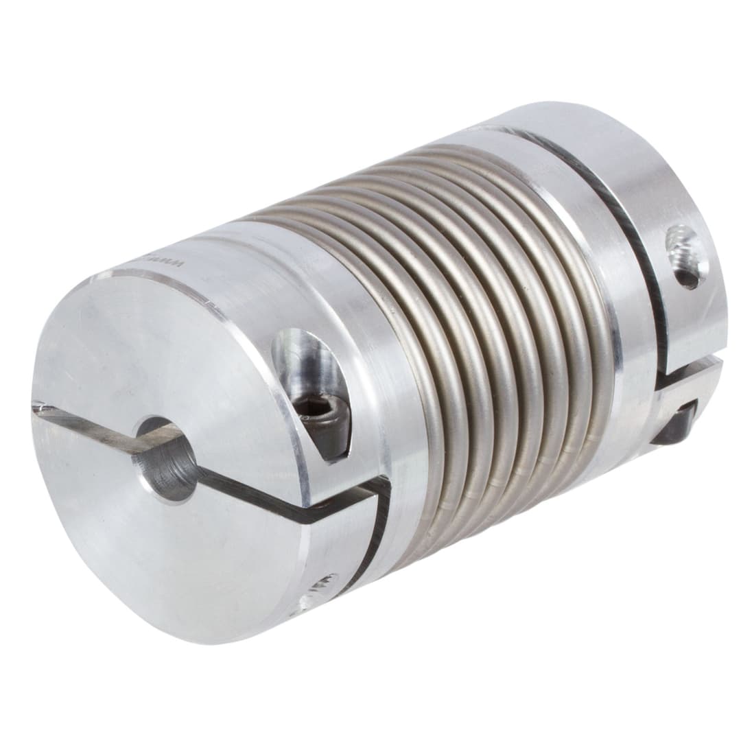 Steel bellow coupling MCL long version MDmax 60Nm both sides bore 14mm overall length 89mm hub diameter 66mm