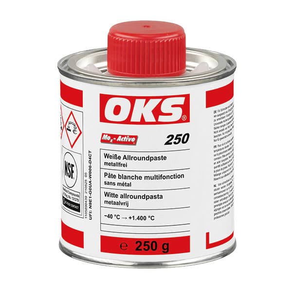 OKS 250 White Allround Paste, metal-free Brush tin 250g (Actual safety data sheet on the internet in the section Downloads)