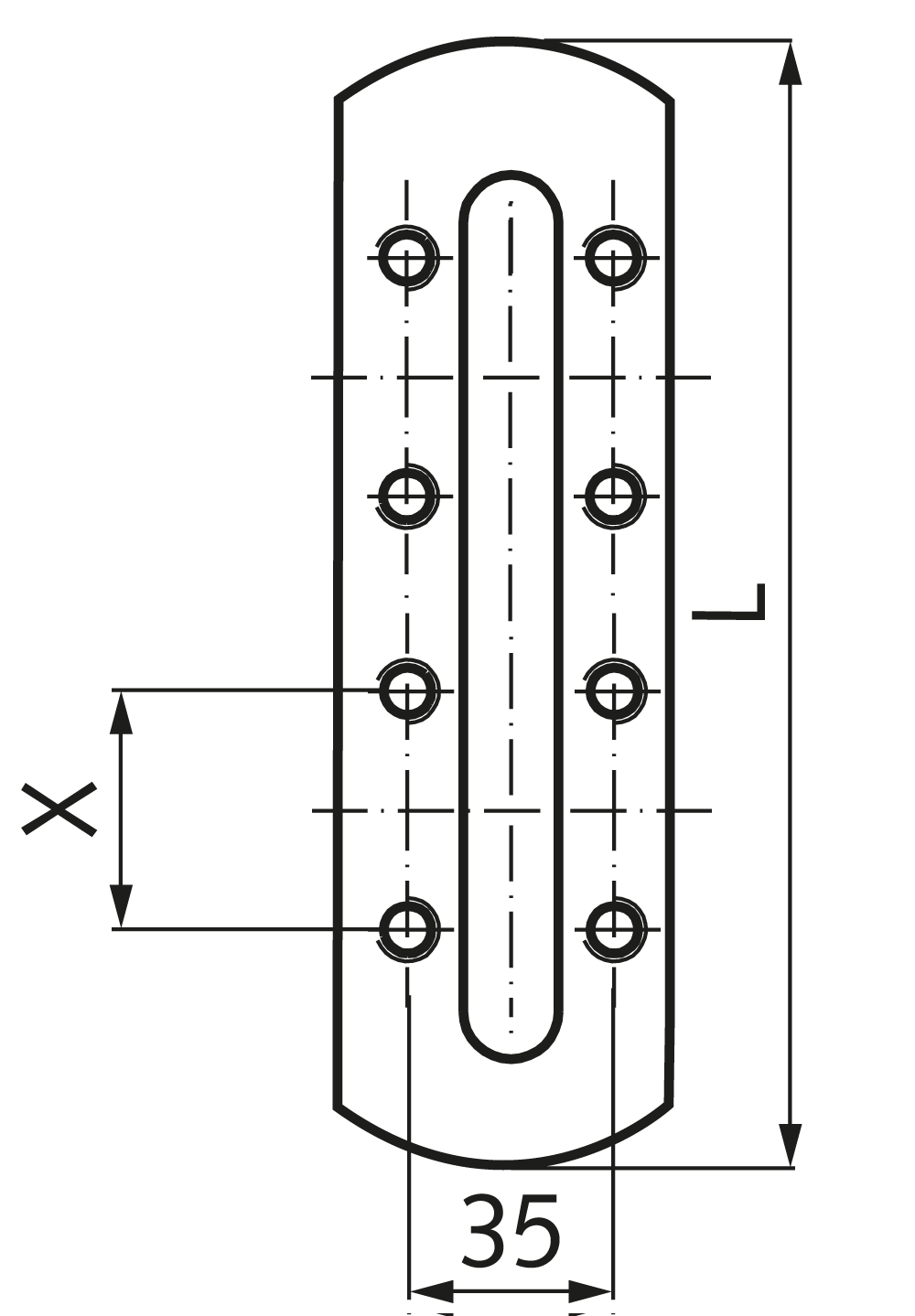 Oil-level window SR 100 sight 79 x 18mm