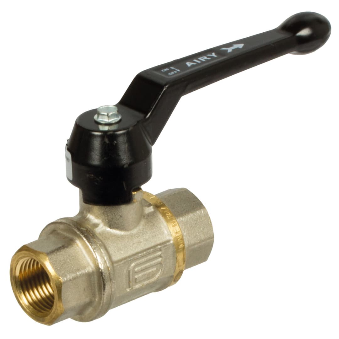 Ball valve exhausting full bore thread G3/8