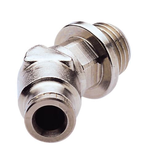 Swivel elbow screw-in connector 45° with o-ring tube outer diameter 6mm, thread G1/4A