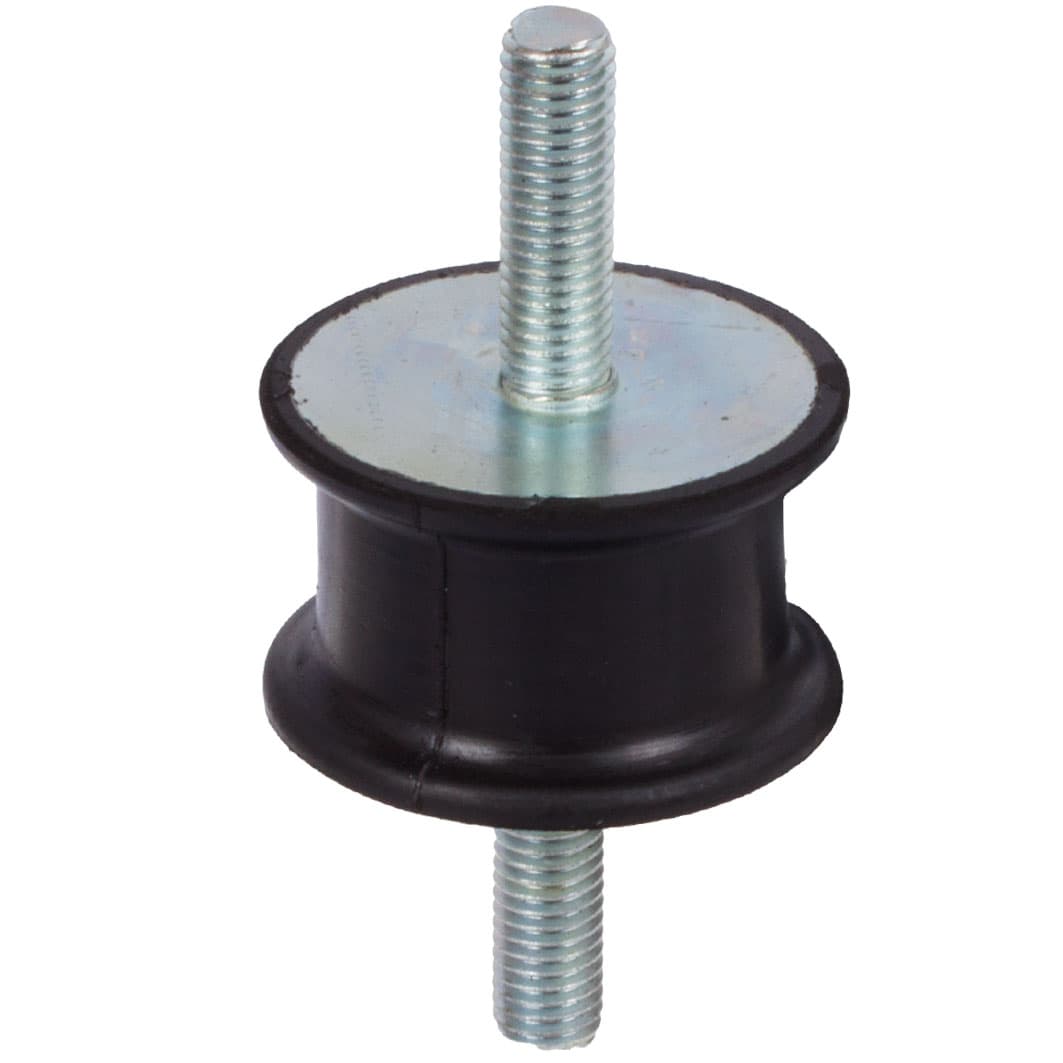 Rubber-metal type AT with external thread on both sides diameter 40mm height 48mm thread M8x23