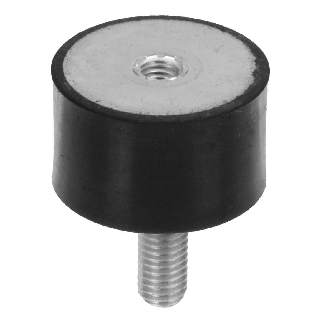 Rubber-metal buffer MGA diameter 50mm height 30mm thread M10 x 28mm stainless steel 1.4301