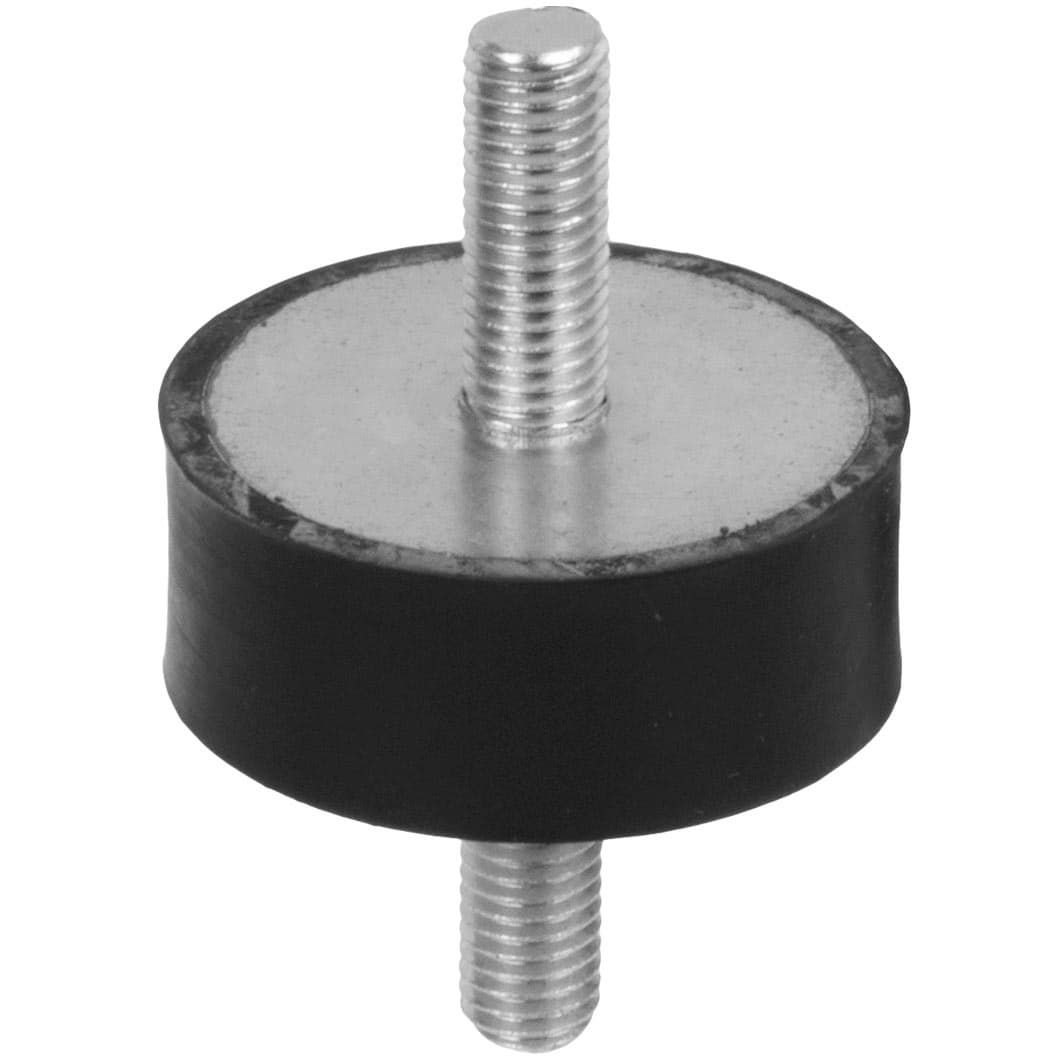 Rubber-metal buffer MGP diameter 20mm height 20mm thread M6 x 18mm stainless steel 1.4301