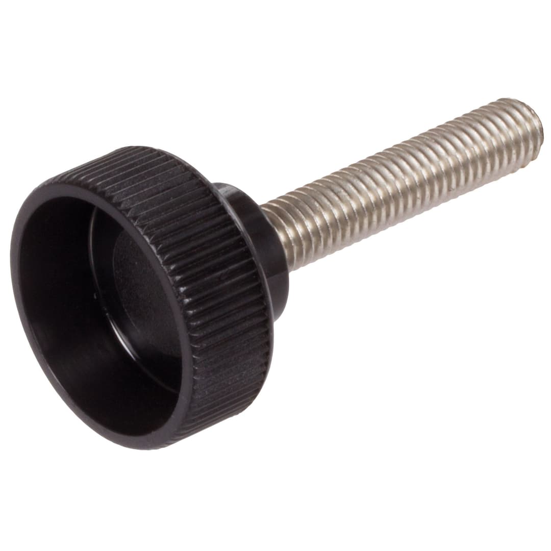 Knurled thumb screw 421 M8 x 20mm with bolt from stainless steel