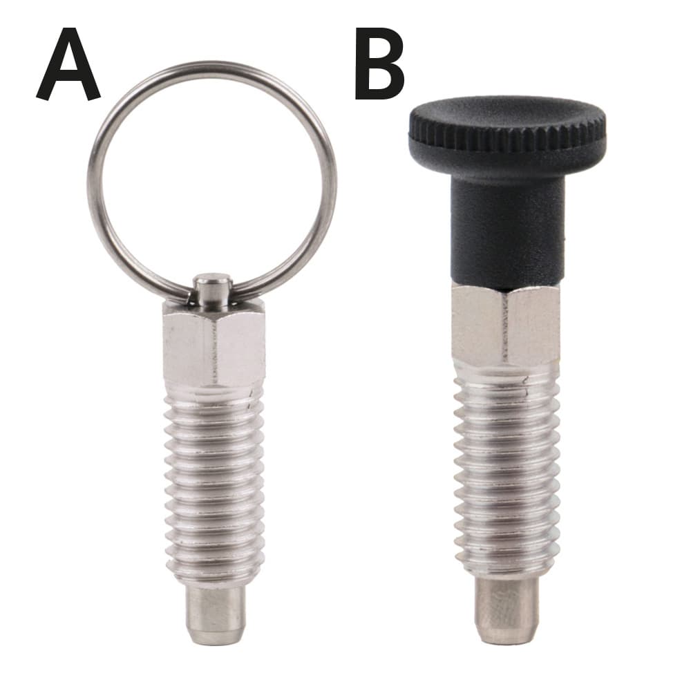 Index plunger 717 type AK pin diameter 6mm thread M10 stainless steel