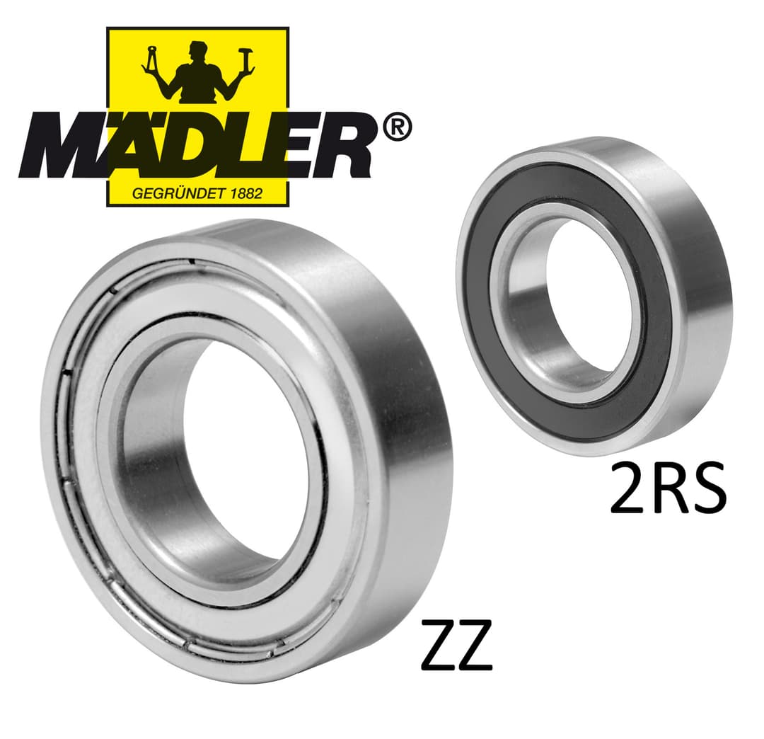 MAEDLER deep groove ball bearing single row inner diameter 15mm outer diameter 35mm width 11mm shielded on both sides clearance C3