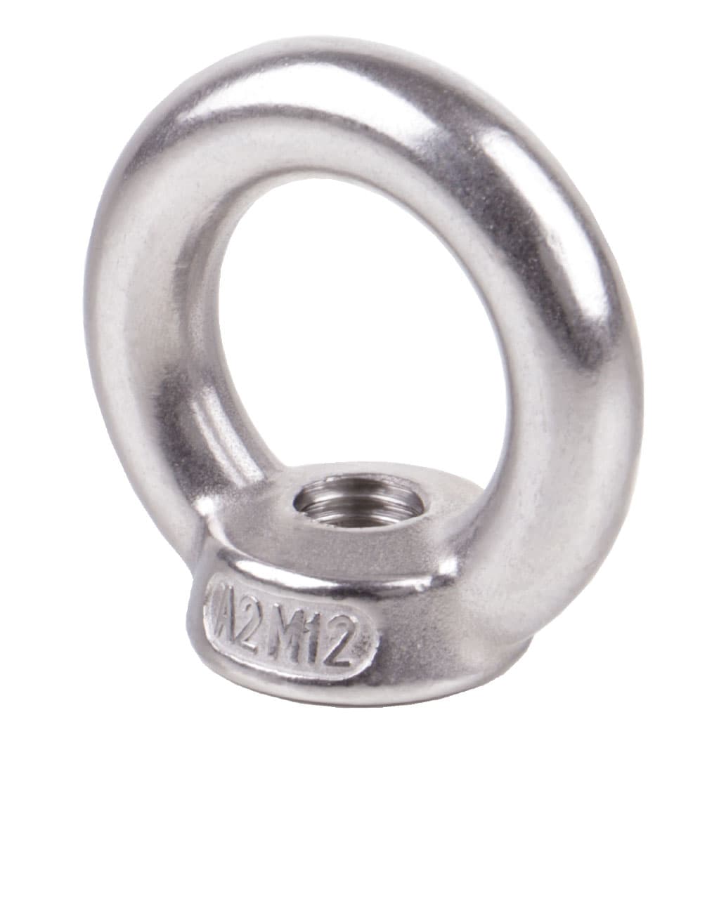 Lifting eye nut M20 stainless steel A4 casted