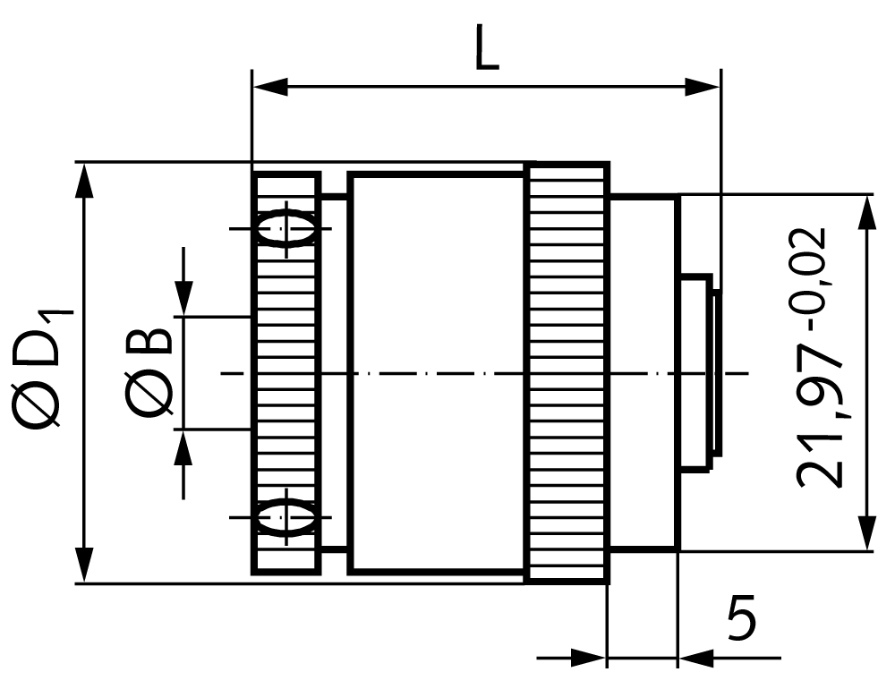 Friction clutch R2 with 6 friction lamellas type A bore 6mm
