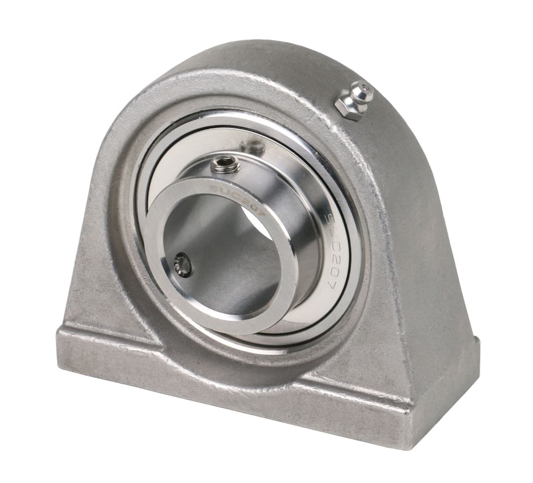 Ball pillow block bearing SS UCPA 207 bore 35mm housing and bearing stainless steel