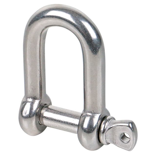 Shackle, straight commercial version without CE marking stainless steel A4 forged nominal size 10 mm