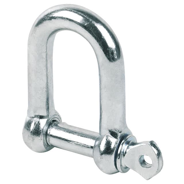 Shackle, straight commercial version without CE marking forged steel, zinc-plated nominal size 11 mm