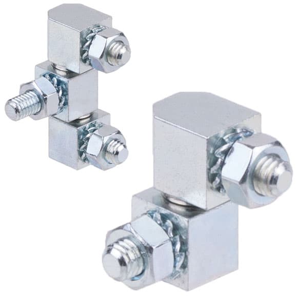 Hinge M129 steel zinc plated, type D, square 12mm