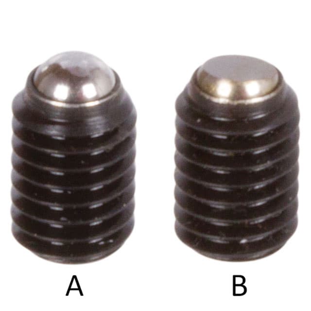 Ball-ended thrust screw steel 12.9 black oxide finished type A M20 x 40mm long