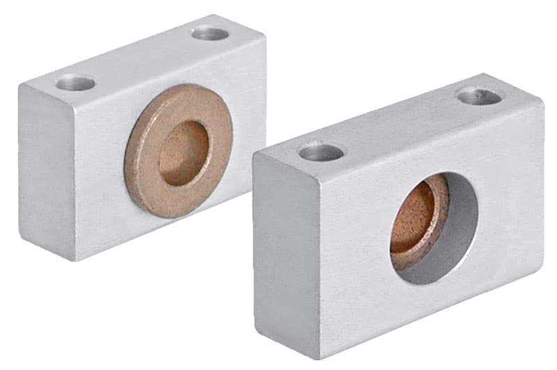 Swivel bearing set for detachable trunnion mounting for cylinder diameter 40/50mm