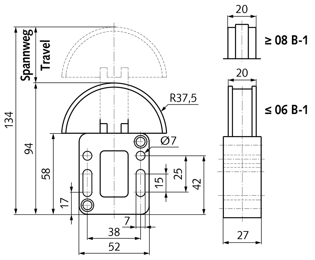 Chain tensioner SPANN-BOX® size 0 low tensioning force 06 B-2