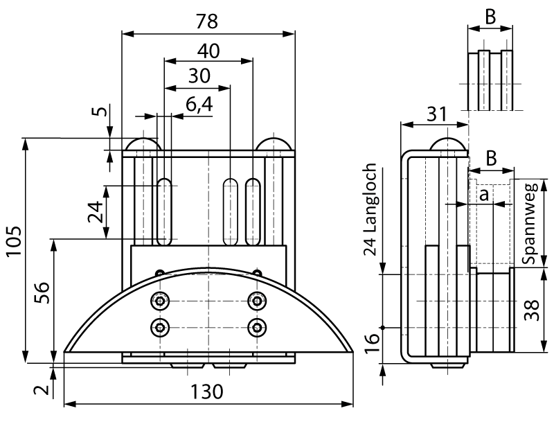 Chain tensioner SPANN-BOY® TS 08 B-2