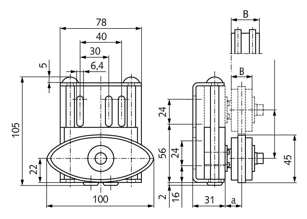 Chain tensioner SPANN-BOY® TS-EP 08 B-1