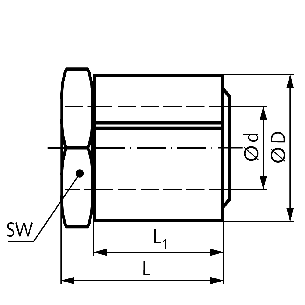 locking assembly TOK type B bore 16mm steel zinc/nickel plated