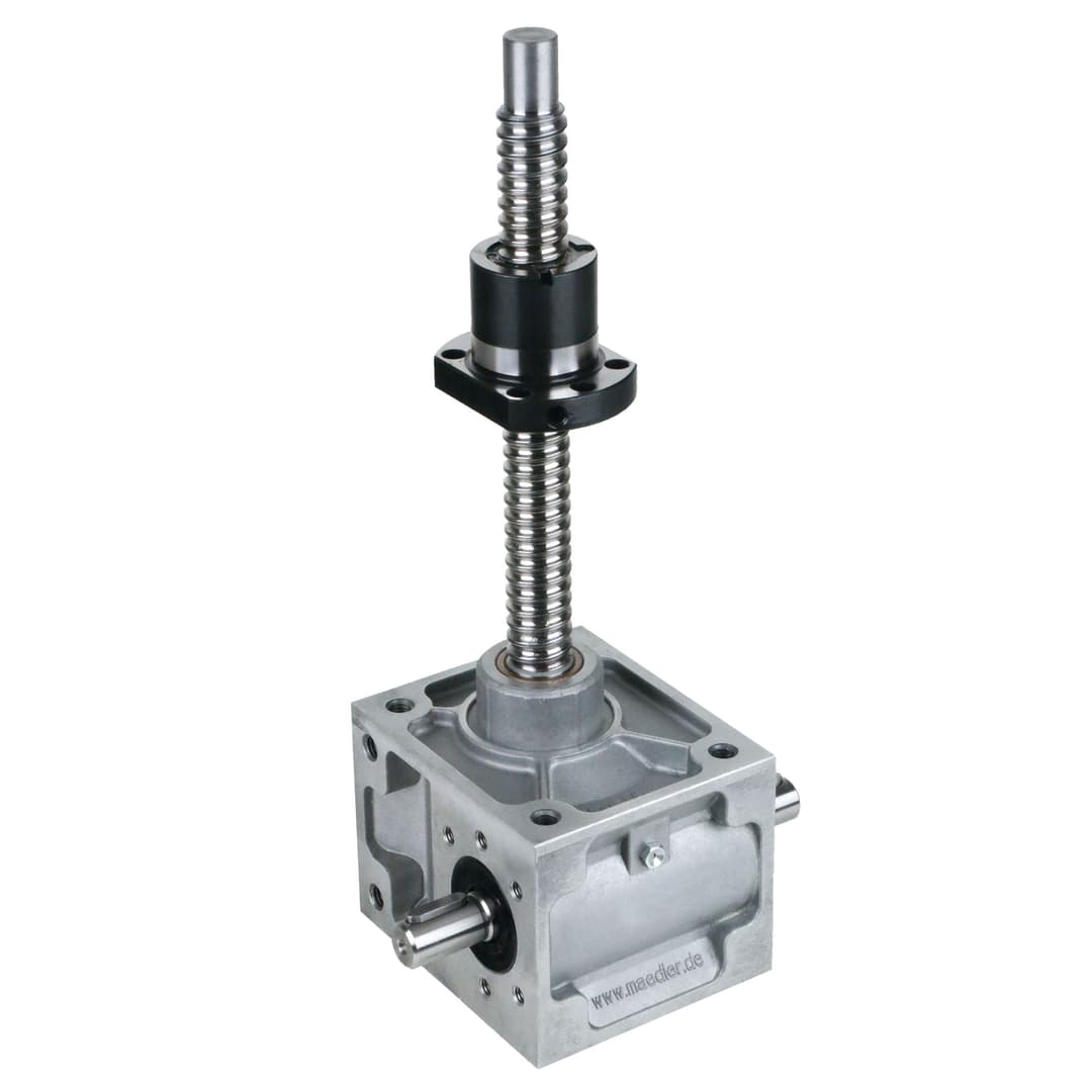 Worm gear screw jack NPK size 4 version C basic gearbox without spindle for spindle KGT 40×5 (For operating instructions please visit the download area of our website www.maedler.de)