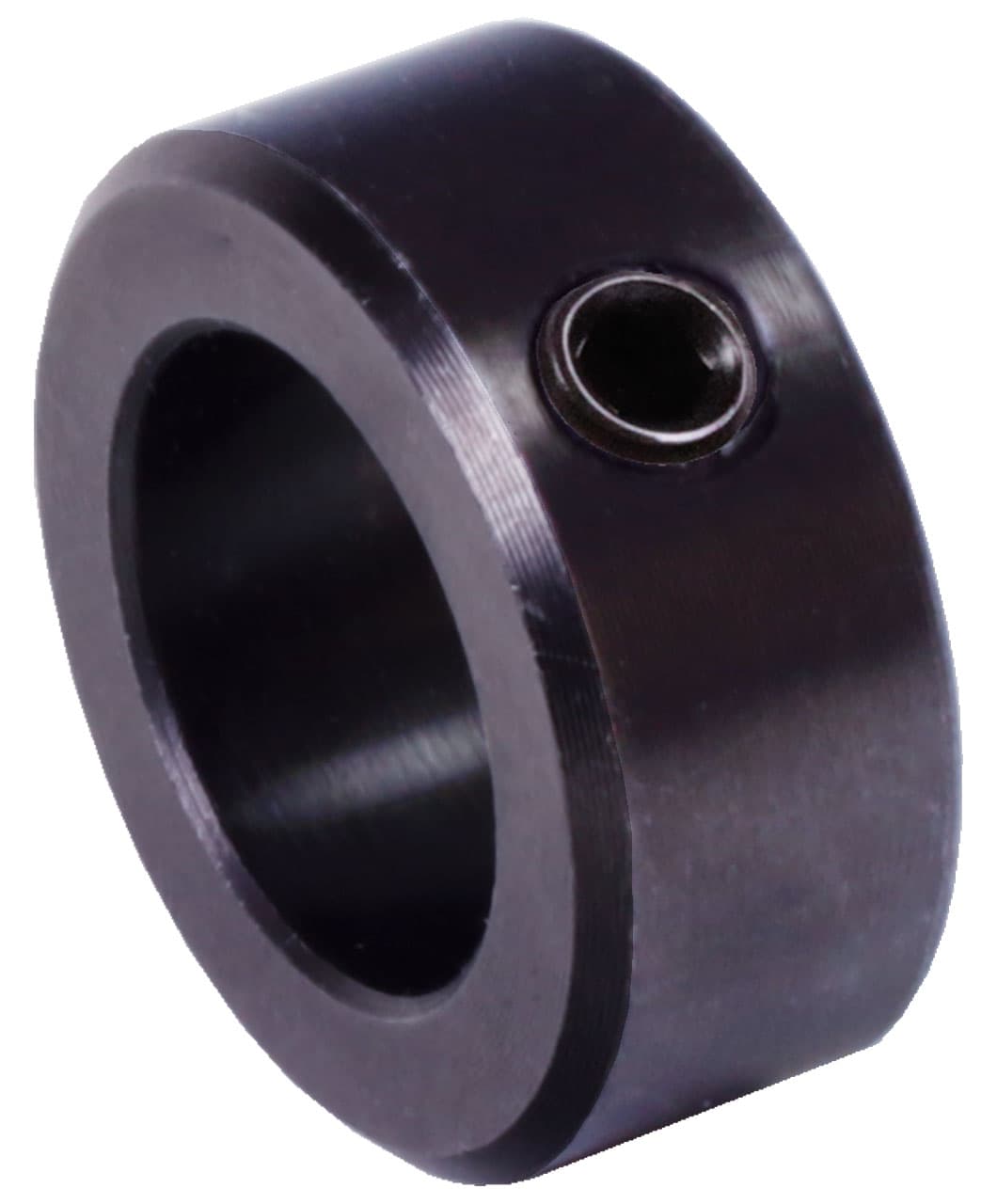 Shaft collar DIN 705 A bore 3mm black finish set screw DIN EN ISO 4027 (old DIN 914)