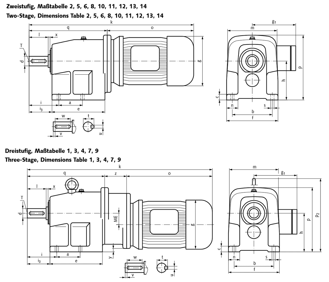 Helical geared motor NR/I 0.18kW 230/400V 50Hz model B3 n2 = 108 rpm Md2 = 15.9 Nm IE3 (For operating instructions please visit the download area of our website www.maedler.de)