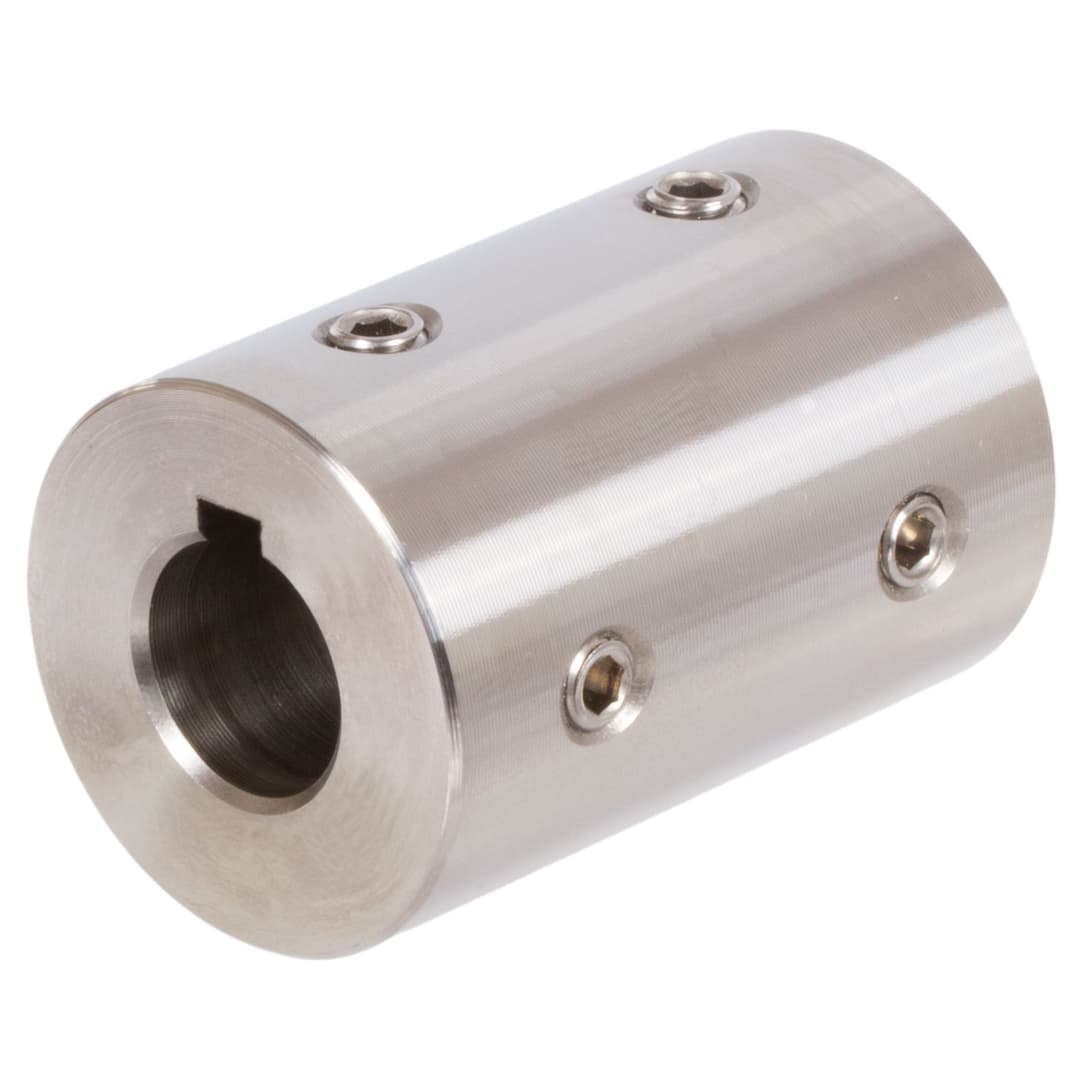 Set-screw coupling TR bore 35mm with keyway stainless steel 1.4305